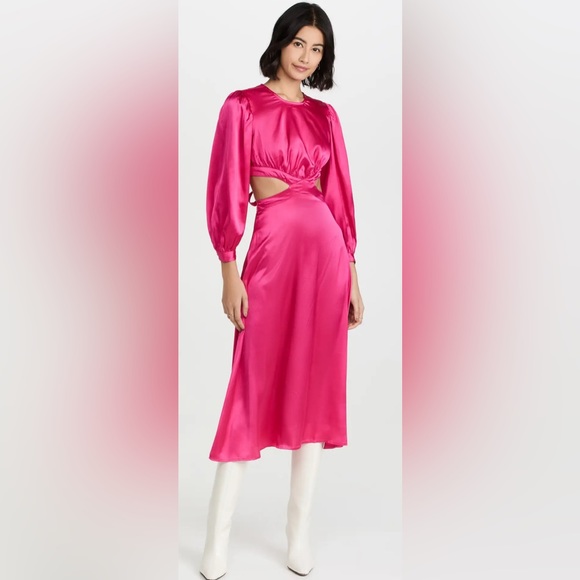 Rahi Dresses & Skirts - NEW Rahi Cierra Cut Out Back Dress Fuschia M